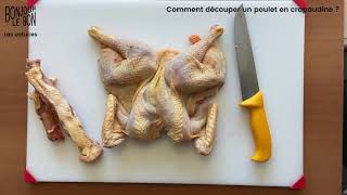 Comment découper un poulet en crapaudine [upl. by Boleyn]