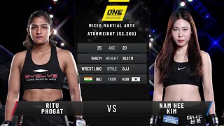 Ritu Phogat vs Nam Hee Kim  Full Fight Replay [upl. by Glynnis]