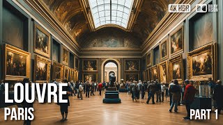 Louvre Museum Paris  Mona Lisa  Walking Tour  4K 🇫🇷 [upl. by Pollux301]