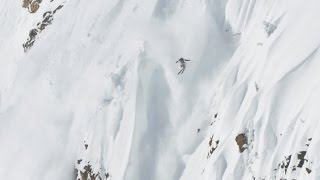 Skier Outruns Massive Avalanche [upl. by Amber433]