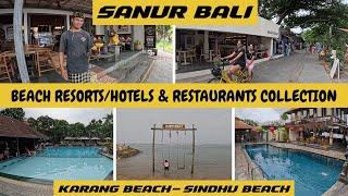 Bali Sanur Beach Front Hotels amp Restaurants Collection [upl. by Akeit943]