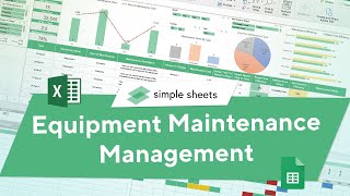 Equipment Maintenance Management Excel amp Google Sheets CMMS Template StepbyStep Video Tutorial [upl. by Anaik]