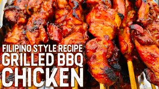 GRILLED BBQ CHICKEN  FilipinoStyle Recipe  Hon and Hon Kitchen [upl. by Hayman859]