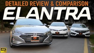 Hyundai ELANTRA 2021 Detailed Review amp Comparison  Better than Civic X amp Corolla Grande [upl. by Adlar]