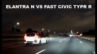 ELANTRA N VS FAST CIVIC TYPE R [upl. by Jocelin129]