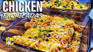 Chicken Enchiladas Recipe  Enchiladas Made Easy [upl. by Saied]