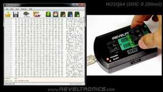 W25Q64 flash spi bios programming with REVELPROGIS [upl. by Fachini441]