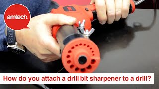 How Do You Attach An Amtech Drill Bit Sharpener To A Drill [upl. by Balac368]