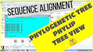 Constructing Phylogenetic Tree through PHYLIP  BIOINFORMATICS  BIOINFO  PHYLOGRAM  CLADOGRAM [upl. by Assirrac]