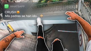 Cuando te dice que está sola en casa 🏃💨 PARKOUR POV [upl. by Rawdan]