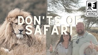 African Safaris  What NOT to Do on a Safari [upl. by Halilad]