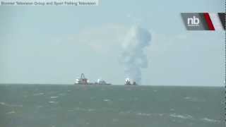 RAW VIDEO Gulf Oil Platform Explosion Caught on Tape  Newsbreaker  OraTV [upl. by Ahseid]