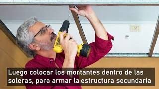 TUTORIAL  Instalación de cielorrasos de PVC [upl. by Carr767]