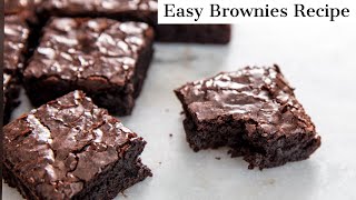 Easy Brownies Recipe [upl. by Neelloc142]