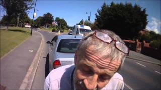 GK03ZTM  Old man chases down cyclist Road rage [upl. by Lotsyrk]