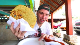 TROPICAL Puerto Rican STREET FOOD TOUR  Piñones Puerto Rico [upl. by Nosbig987]