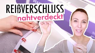 So geht´s nahtverdeckten Reißverschluss einnähen [upl. by Anayit]