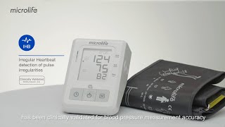 Microlife BP B2 Basic Blood pressure monitor with irregular heartbeat detection  EU Version [upl. by Wohlert]