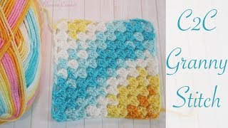 Easy Crochet Corner to Corner Granny Square Blanket [upl. by Eaned]