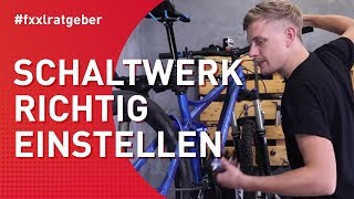 FahrradSchaltung perfekt einstellen  MTB [upl. by Hluchy273]