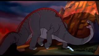 The Land Before Time Littlefoots Mother Vs Sharptooth [upl. by Narra]