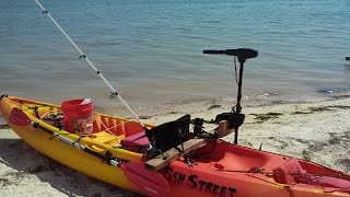 How to mount a trolling motor on a saltwater fishing kayak DIY [upl. by Suckow]