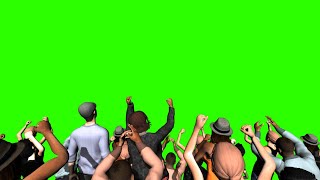 Crowd Cheering 2  Green Screen  Chroma Key [upl. by Oirifrop]