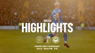 Stockport County Vs Newport County  Match Highlights  90324 [upl. by Oirasor]