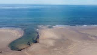 Holy Island Causeway so how far does the tide go out [upl. by Nahtnanhoj778]