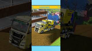 TRANSPORTING EXCAVATOR MIXER TRUCK EMERGENCY CAR TO GARAGE [upl. by Hares]