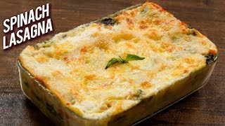 BEST Spinach Lasagna Recipe  How To Make Vegetable Lasagna At Home  Bhumika [upl. by Aikemat858]