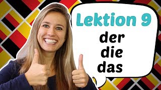 GERMAN LESSON 9 The German Definite Articles DER DIE DAS [upl. by Forta]