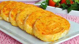 PATATESLİ RULO BÖREKek TARİFİ  Nefis Yemek Tarifleri BÖREK NASIL YAPILIR❓ [upl. by Annadiana]