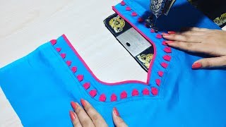 Churidar Neck design cutting and stitching  trendy Fashion [upl. by Utir]