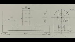 Isometric view  Technical drawing  Engineering drawing [upl. by Neehsar]