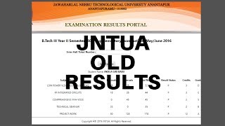 How to get results from old JNTUA website [upl. by Beattie576]