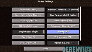 Minecraft  How to turn CLOUDS OFF  FOR ANY VERSION [upl. by Ahseinod]