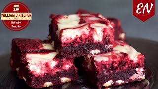 Red Velvet Cheesecake Brownies Recipe  Williams Kitchen [upl. by Lertnom]