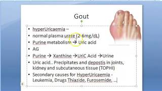 Pharmacology 248 a Anti Gout Drugs Gouty Arthritis HyperUricemia Pharmacology Acute Colchicine [upl. by Jenda279]