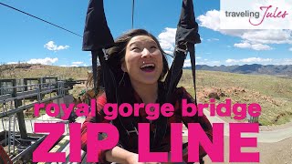 CANON CITY Royal Gorge Bridge Cloudscraper Zip Line [upl. by Itsrejk]