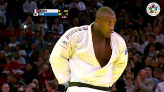 Judo Grand Slam Paris 2013 Final 100kg RINER Teddy FRA  KIM SungMin KOR [upl. by Eliason308]