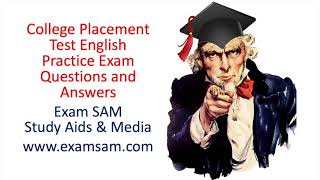 College Placement Test English Grammar Practice Questions and Answers [upl. by Neelie884]