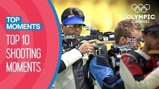 Top 10 Shooting Moments at the Olympics  Top Moments [upl. by Anaugahs]