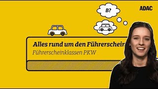 Anhänger ziehen mit den Führerscheinklassen B und BE  ADAC [upl. by Vergne]