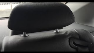 How to Remove BMW Rear Headrests the easy way [upl. by Yelkrab777]