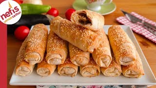 Patlıcanlı Börek Tarifi  Hazır Yufkadan Çok Pratik Ve Lezzetli [upl. by Hannahs527]