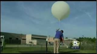 Weather Balloon Radiosonde Launch at NWS Slidell [upl. by Gwendolen]