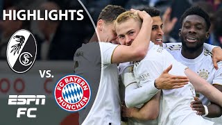 SC Freiburg vs Bayern Munich  Bundesliga Highlights  ESPN FC [upl. by Grizel]