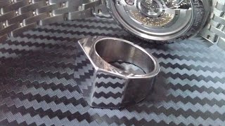 How to make a Ring out of Stainless Steel [upl. by Nylahsoj452]