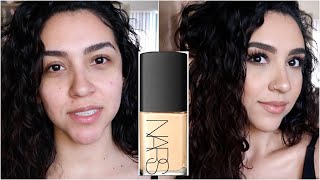 NARS Sheer Glow Foundation x Dry Skin  Review [upl. by Assile348]